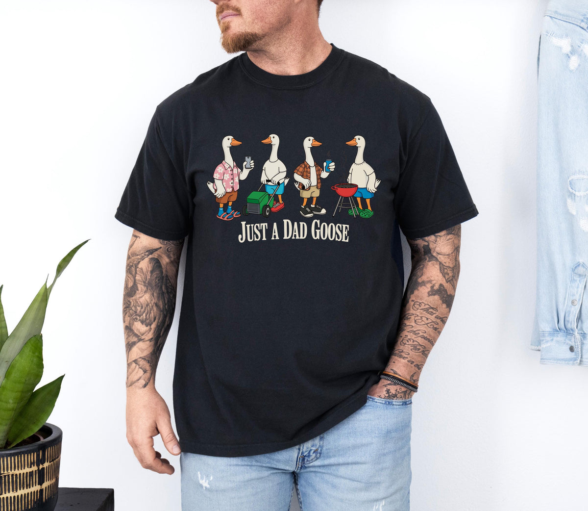Comfort Colors® Just a Dad Humor Shirt, Funny Daddy T-shirt, Fathers Day Gift Tee