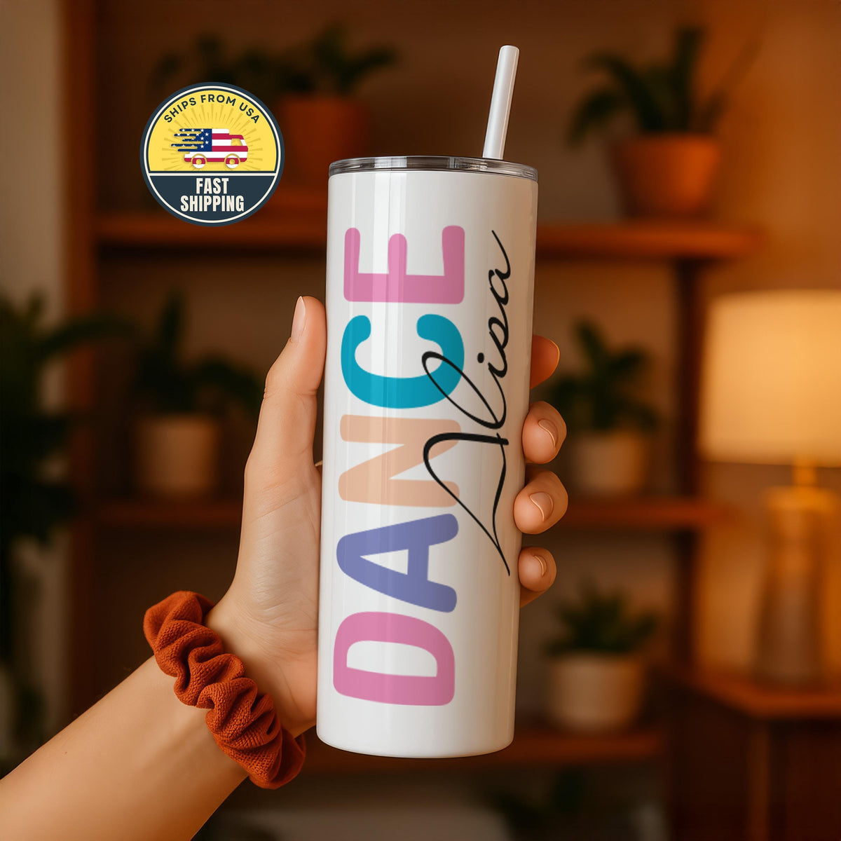Personalized Dance Tumbler, Dancer Travel Cup