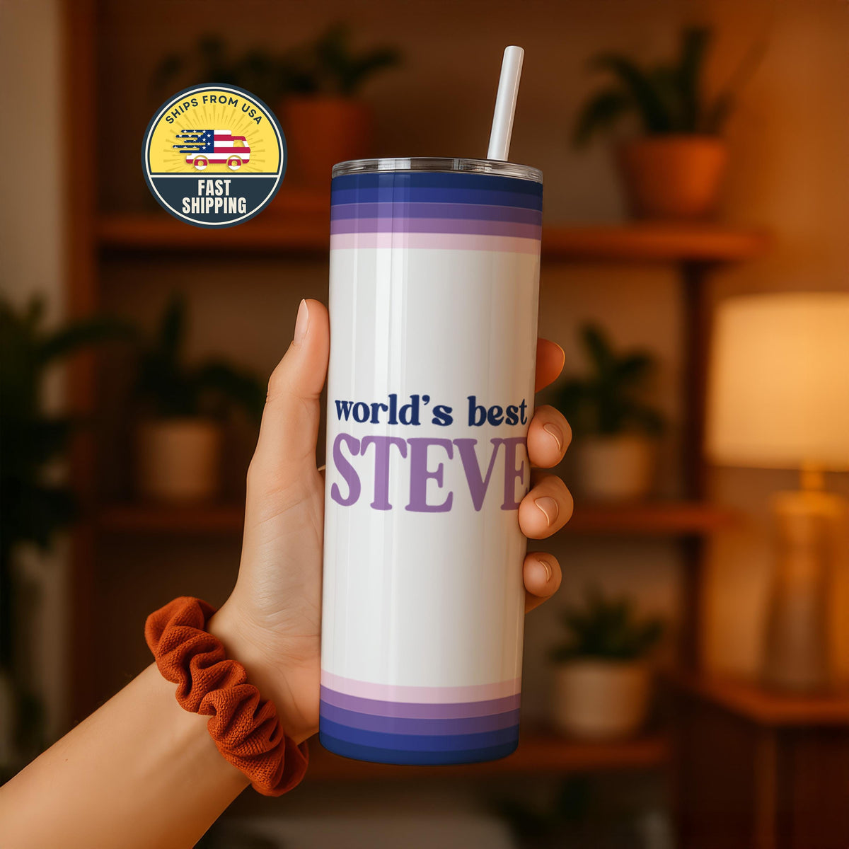Personalized World's Best Tumbler, Custom Name Ofiice Coffee Cup