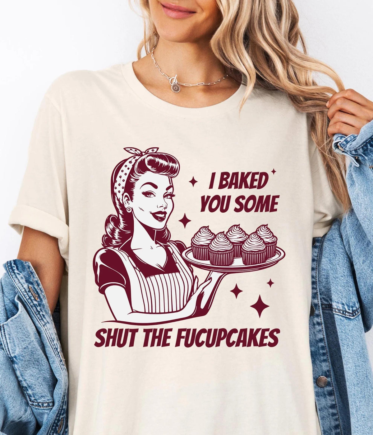 Shut the Fucupcakes Baking Humor Shirt