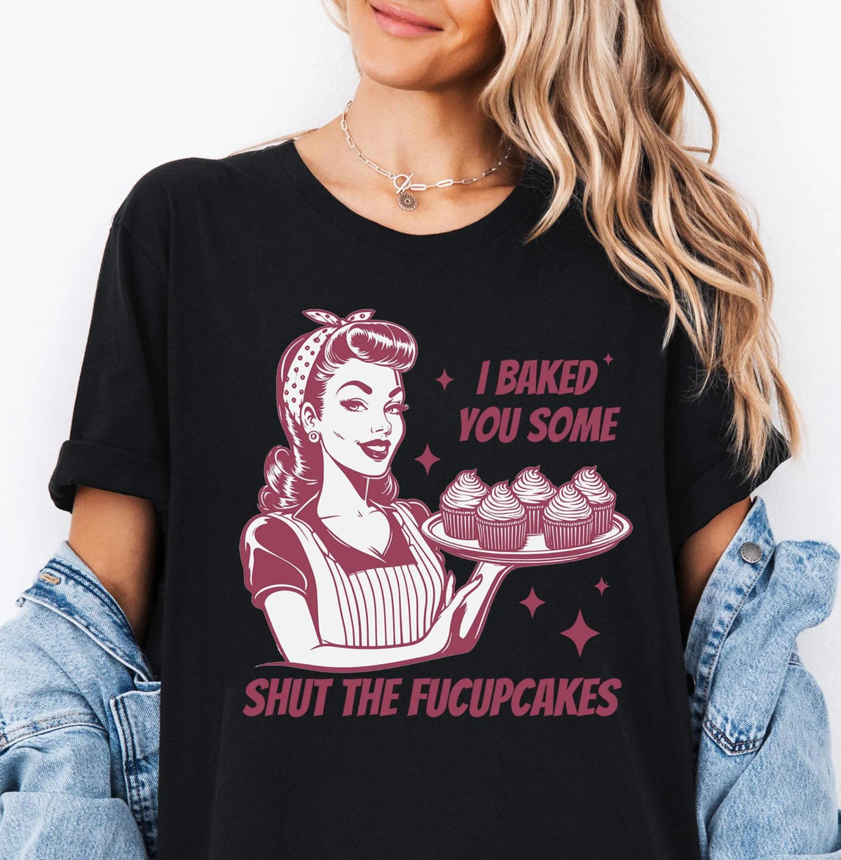 Shut the Fucupcakes Baking Humor Shirt