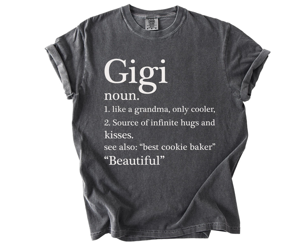 Comfort Colors® Gigi Noun Shirt, Funny Grandma T-shirt, Mother's Day Gift