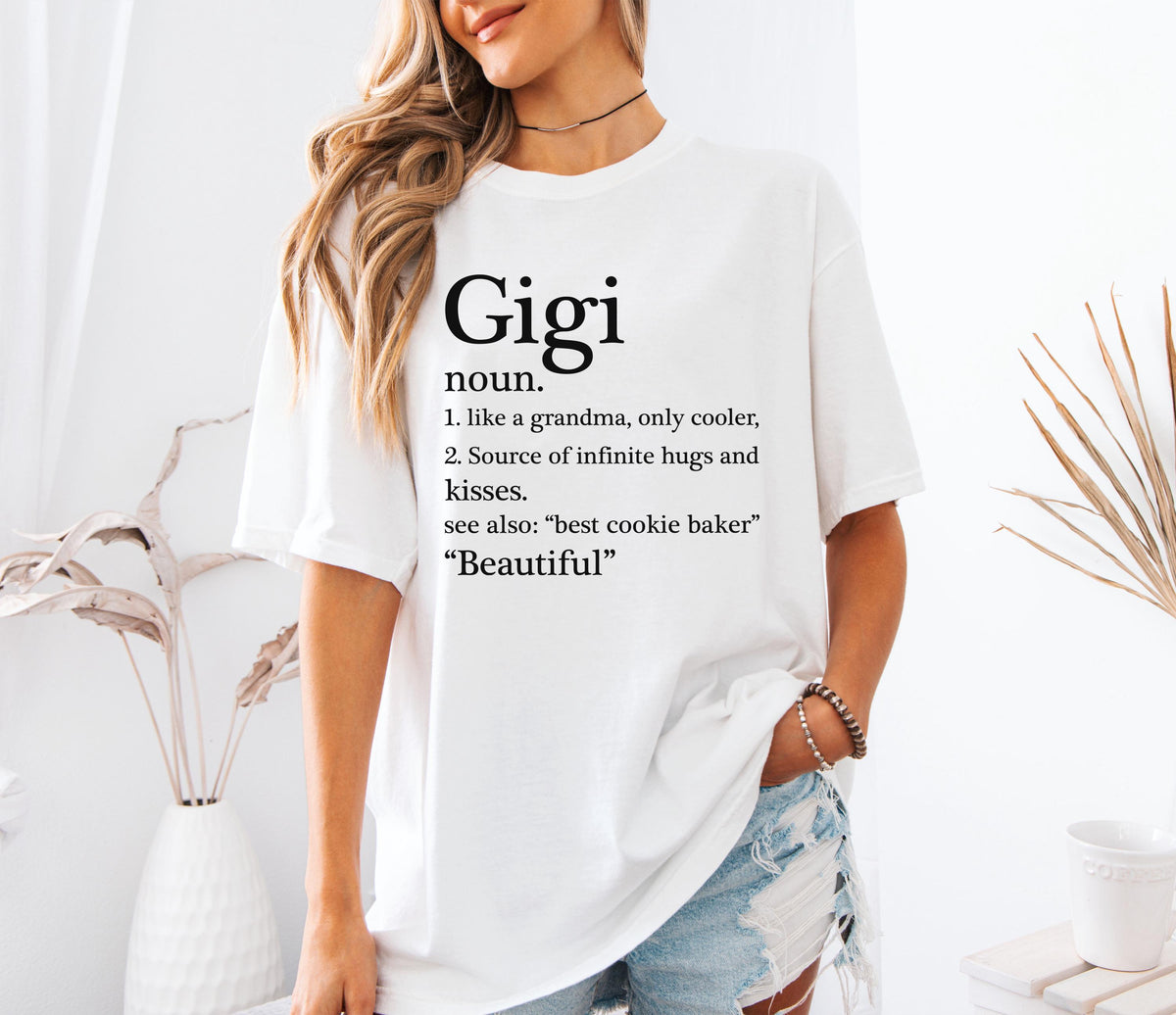 Comfort Colors® Gigi Noun Shirt, Funny Grandma T-shirt, Mother's Day Gift