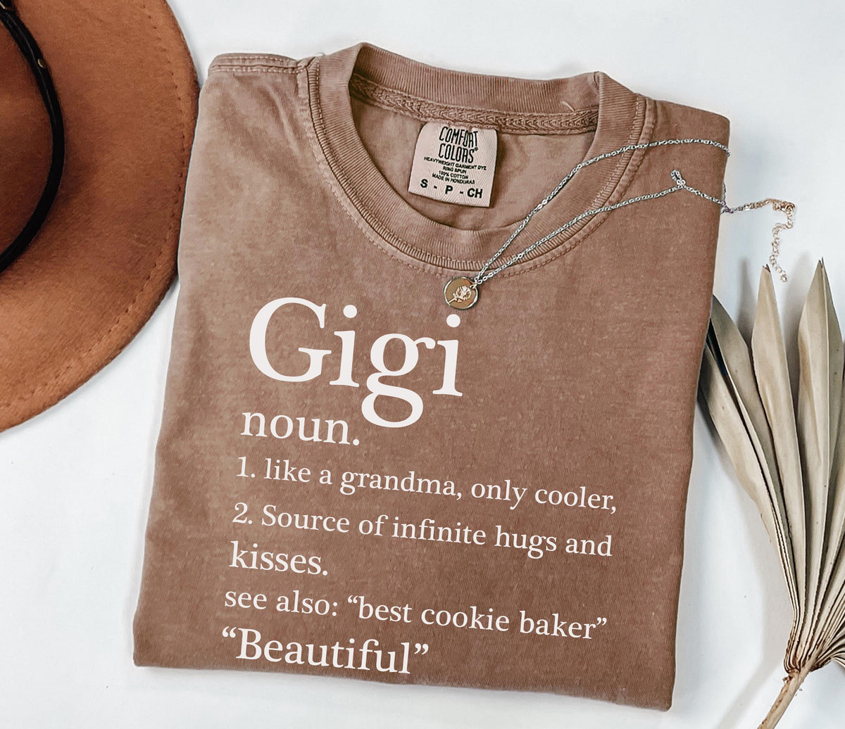Comfort Colors® Gigi Noun Shirt, Funny Grandma T-shirt, Mother's Day Gift