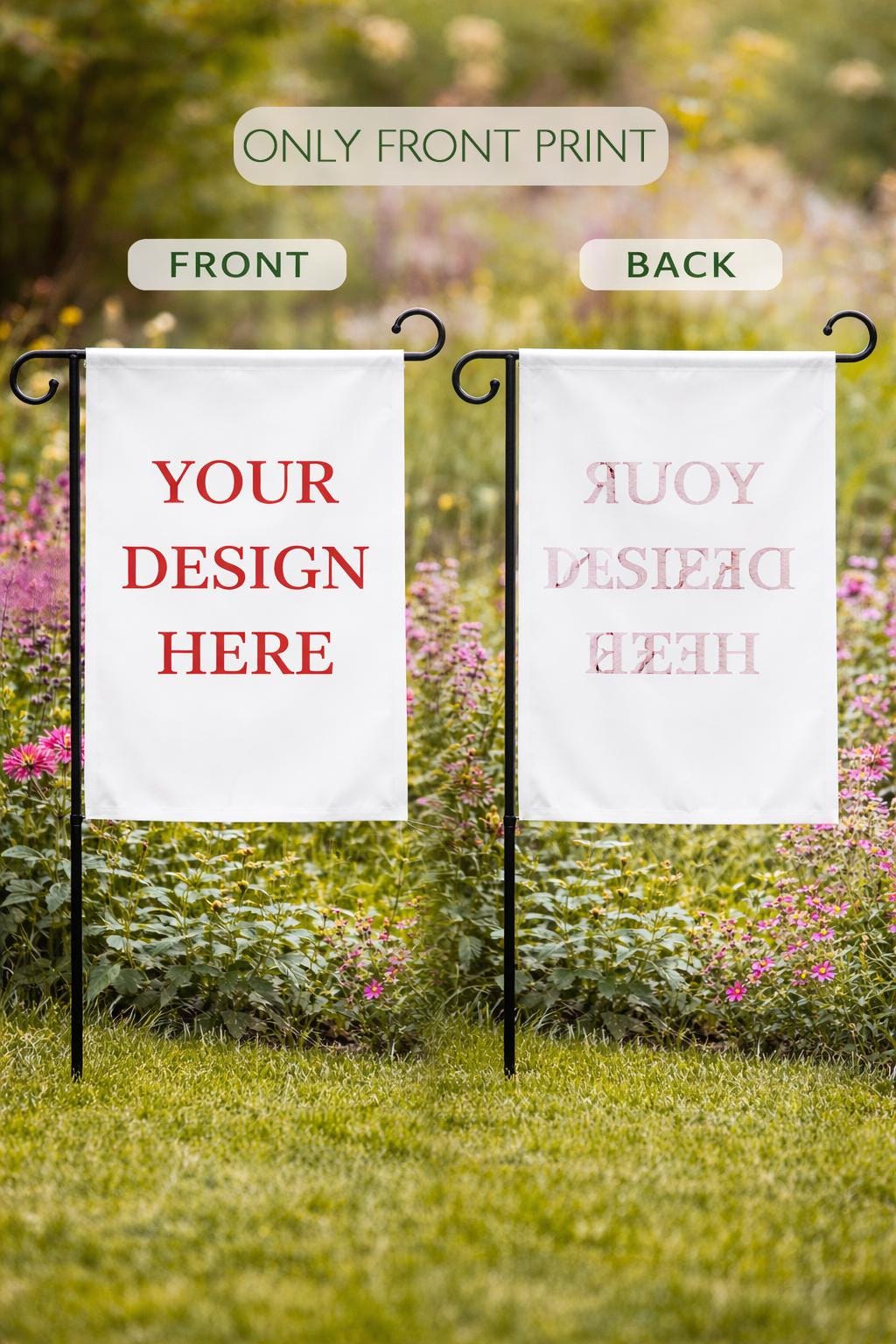 Retro Boo Y'all Ghosts Halloween Garden Flag, Spooky Season Yard Decor