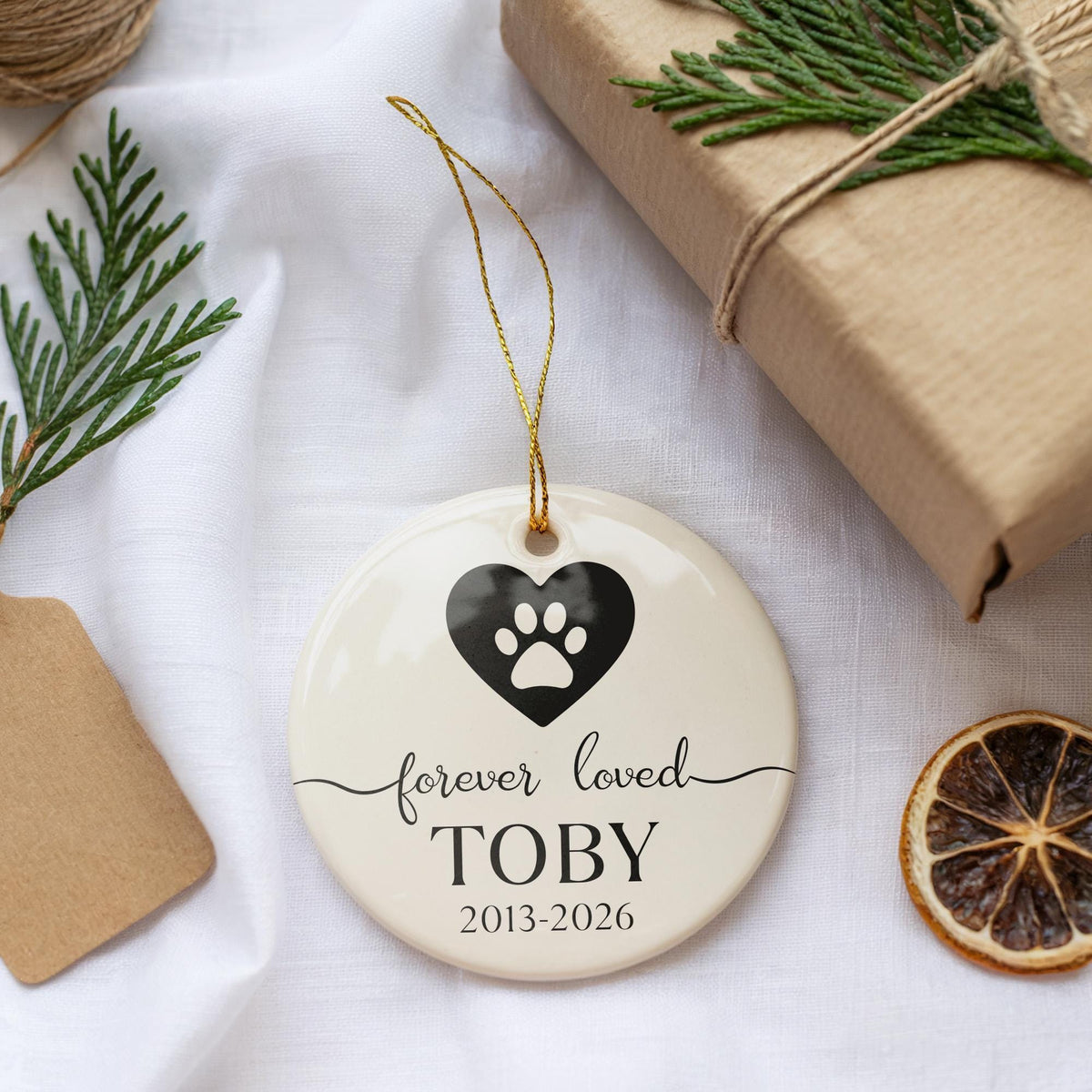 Custom Forever Loved Dog Ornament, Forever Loved Cat Ornament
