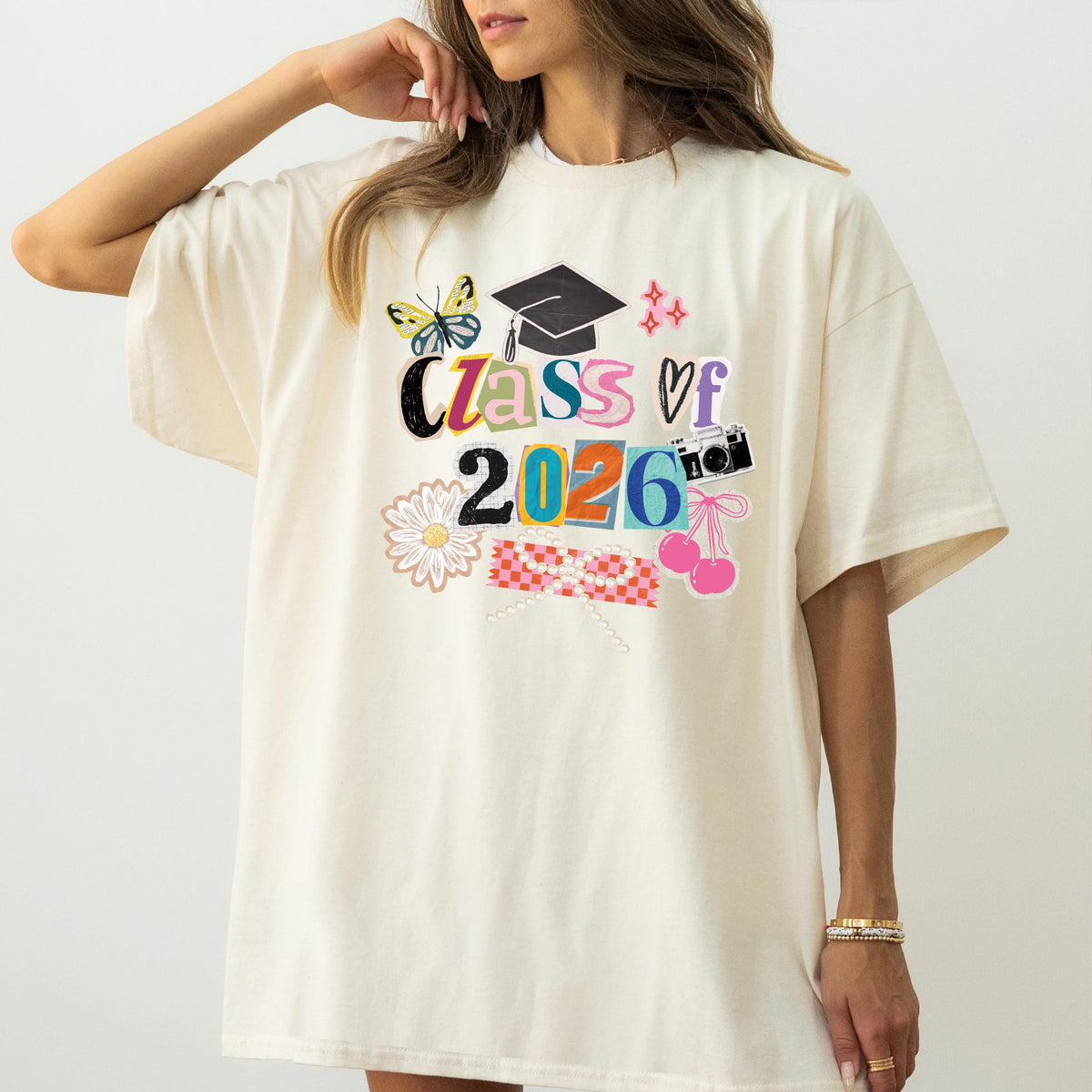 Comfort Colors® Senior Class of 2026 Shirt, Coquette Graduate T-Shirt, High School Senior Tees