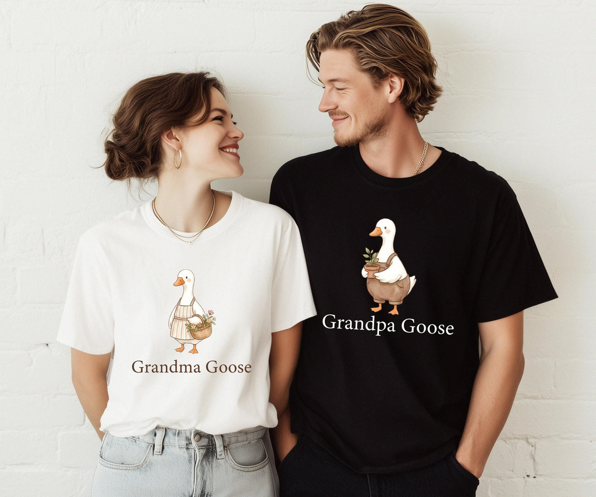 Comfort Colors® Grandparents Goose Shirt, Funny Grandma Grandpa T-shirt, Gift Tee for Grandparents