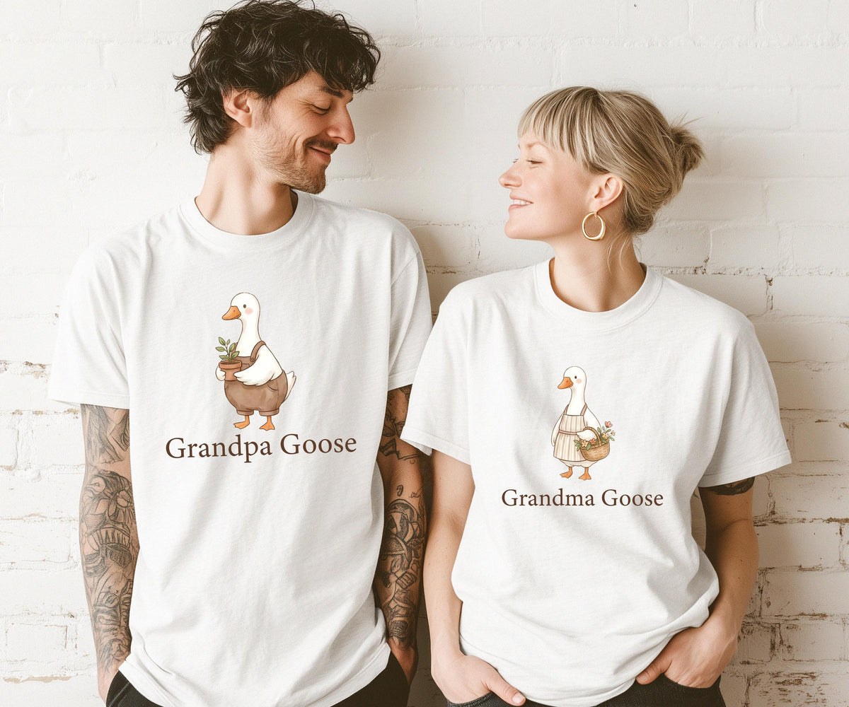 Comfort Colors® Grandparents Goose Shirt, Funny Grandma Grandpa T-shirt, Gift Tee for Grandparents