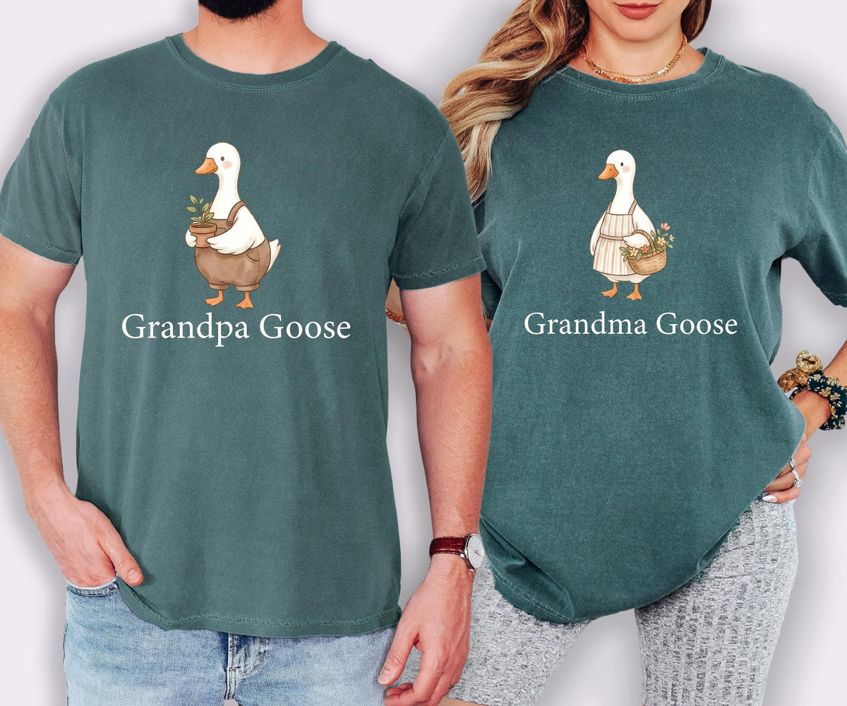Comfort Colors® Grandparents Goose Shirt, Funny Grandma Grandpa T-shirt, Gift Tee for Grandparents