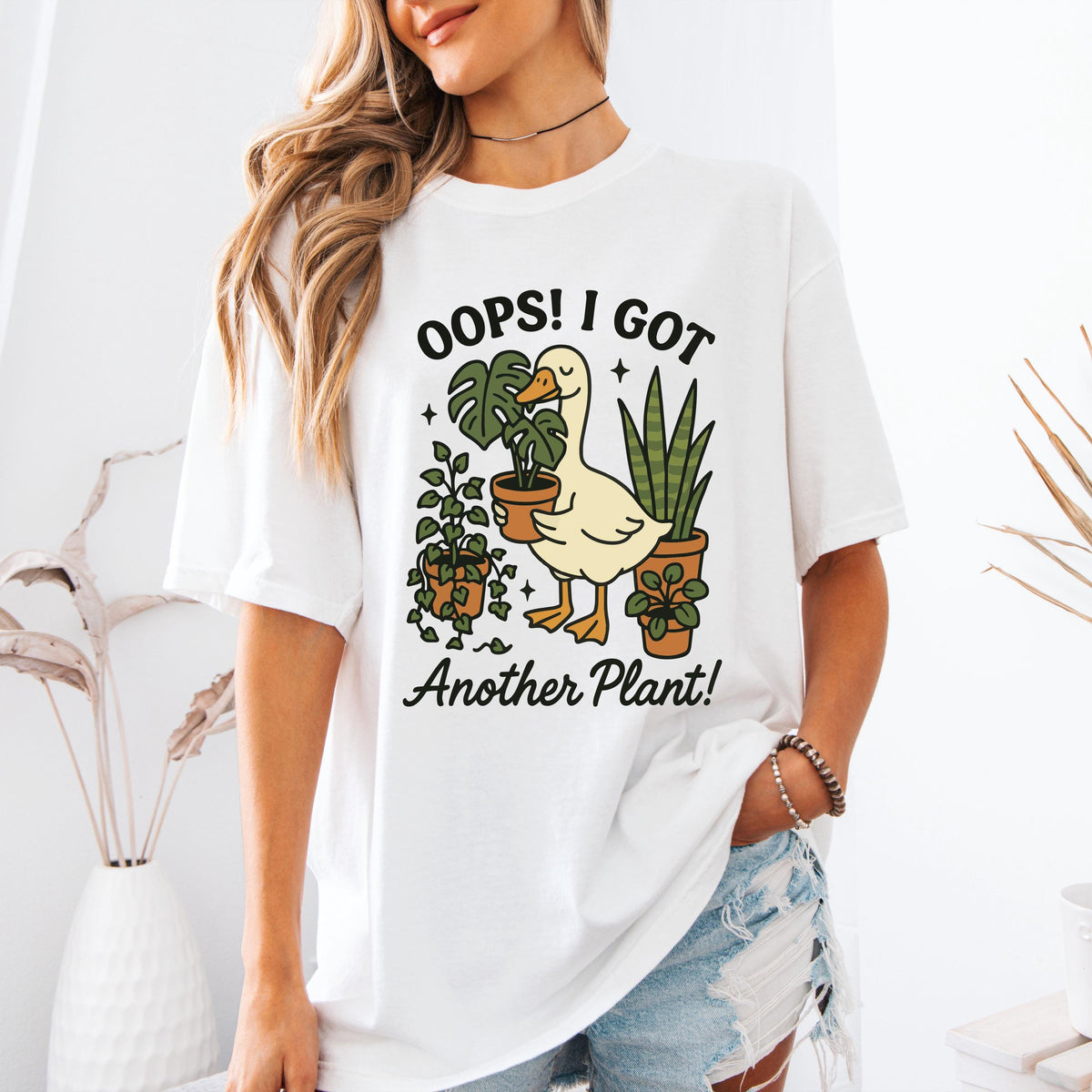 Oops, I Got Another Plant Goose Graphic Shirt