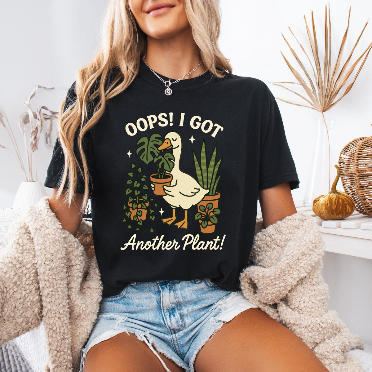 Oops, I Got Another Plant Goose Graphic Shirt
