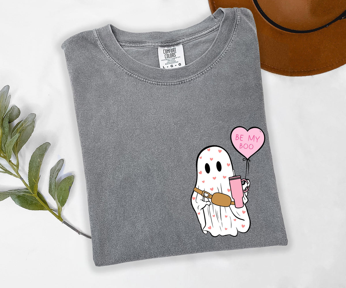 Valentines Day Ghost Shirt Comfort Colors® Shirts, Valentines Day Gift Shirt, Spooky Valentine Sweatshirt, Cute Ghost Valentine Shirt