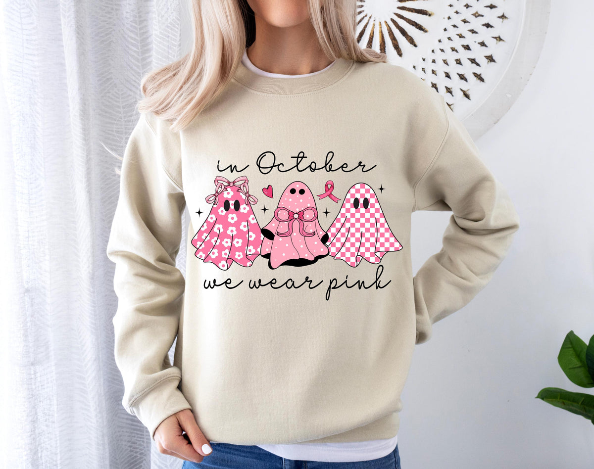 We Wear Pink Shirt, Breast Cancer Awareness Shirt, Comfort Colors® Cancer Warrior T-Shirt, Pink Ribbon Tee