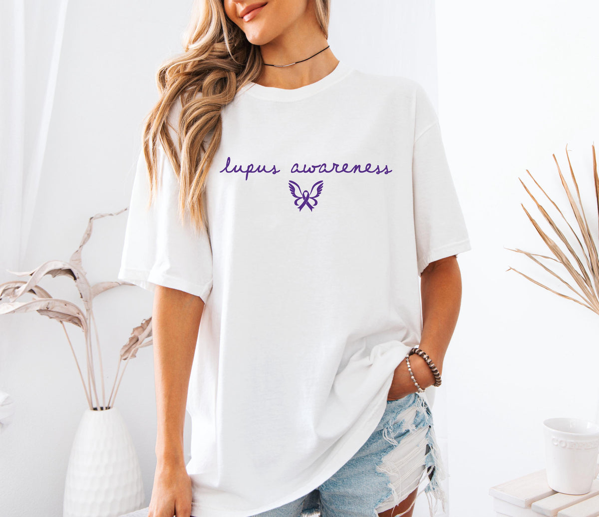 Lupus Awareness Purple Ribbon Shirt