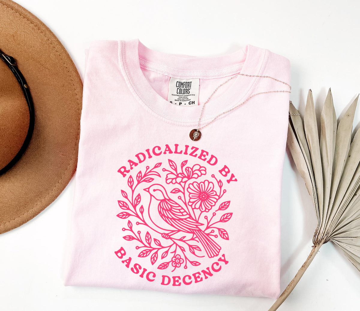 Radicalized by Basic Decency Bird Graphic Shirt