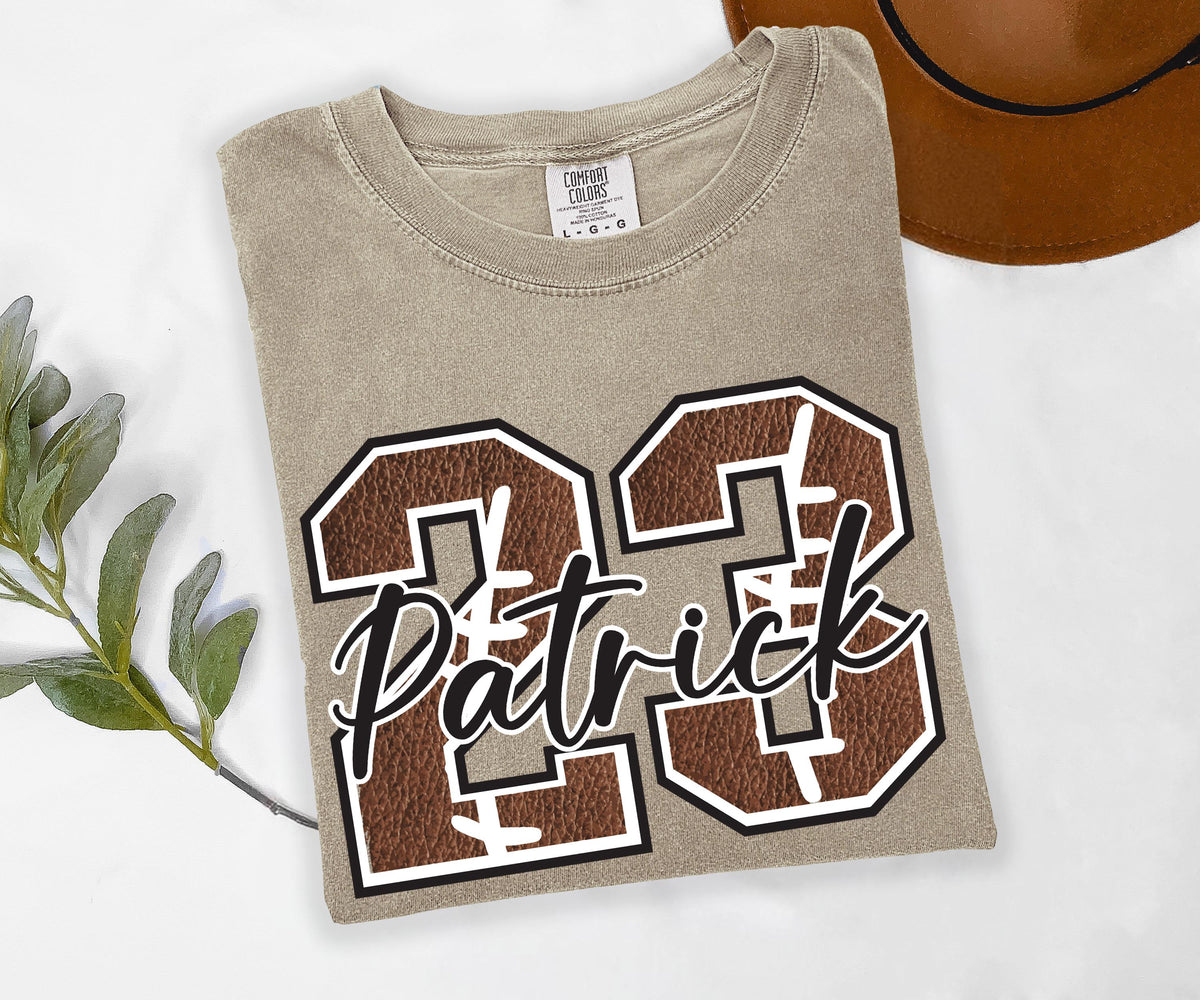 Personalized Football Name and Number Shirt