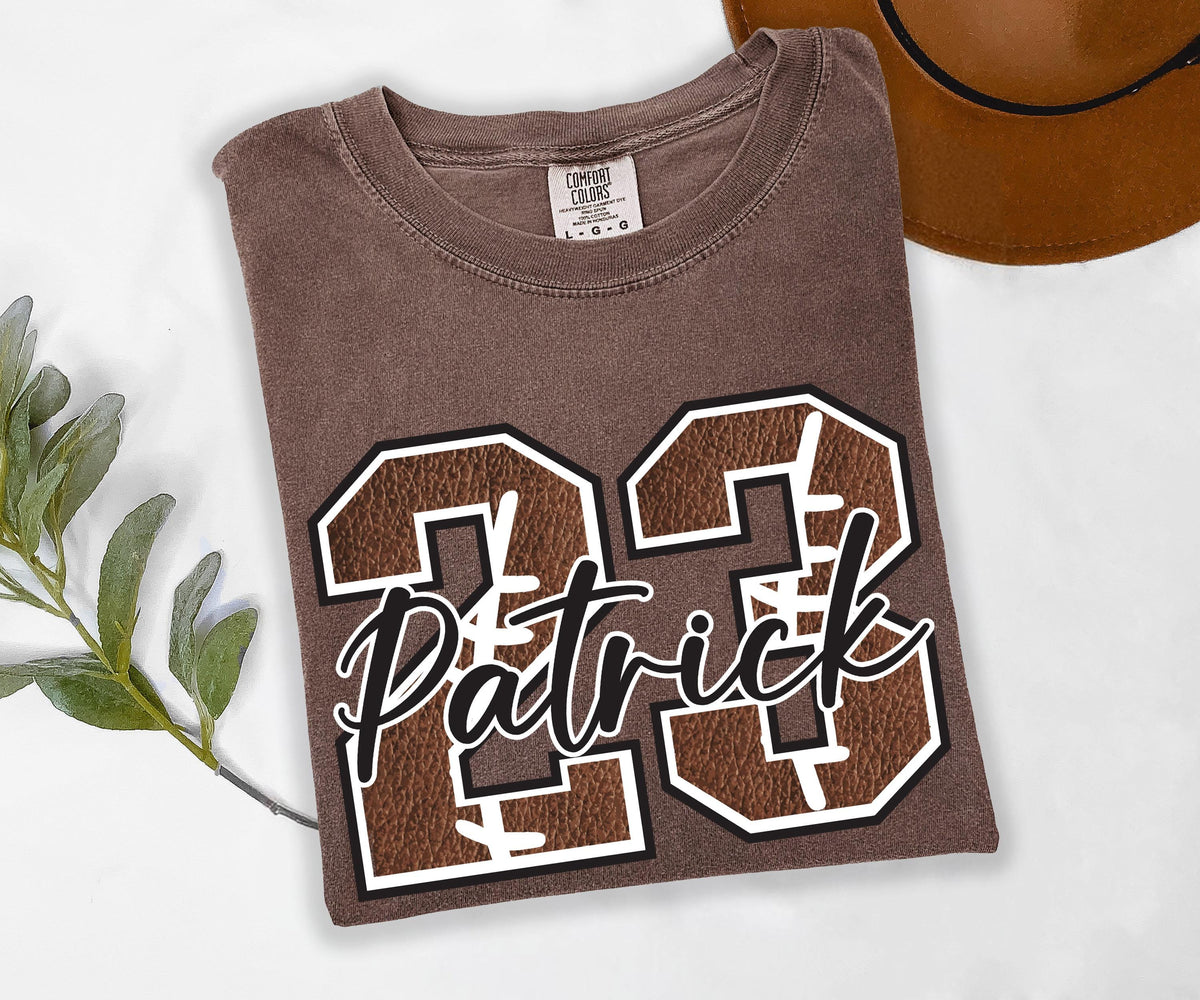 Personalized Football Name and Number Shirt