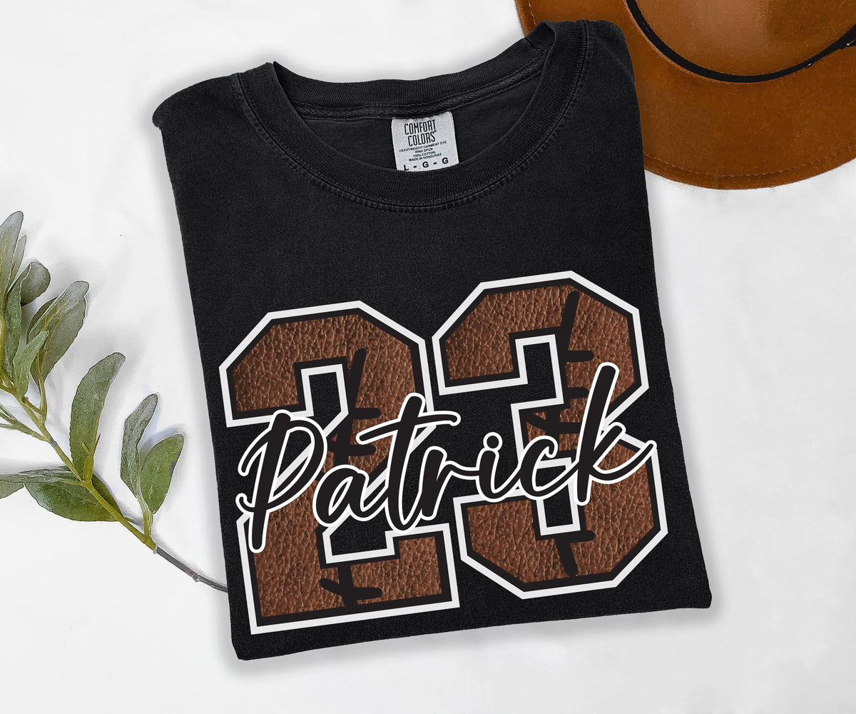 Personalized Football Name and Number Shirt
