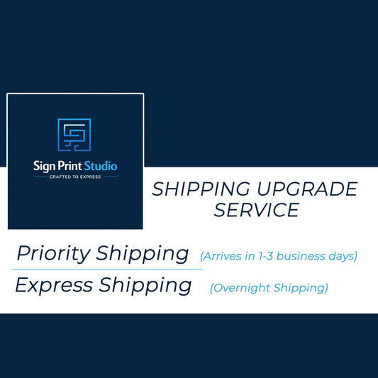 Shipping Upgrade Service: Priority or Express Shipping