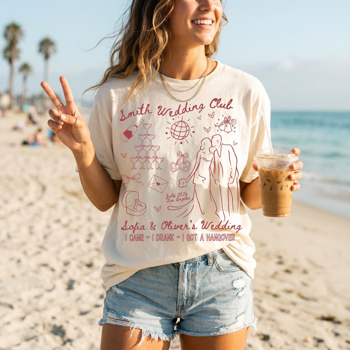Comfort Colors® Custom Wedding Guest Shirt, Bachelorette Party Tee, Wedding Weekend Gift Tees, Just Wedding T-Shirt