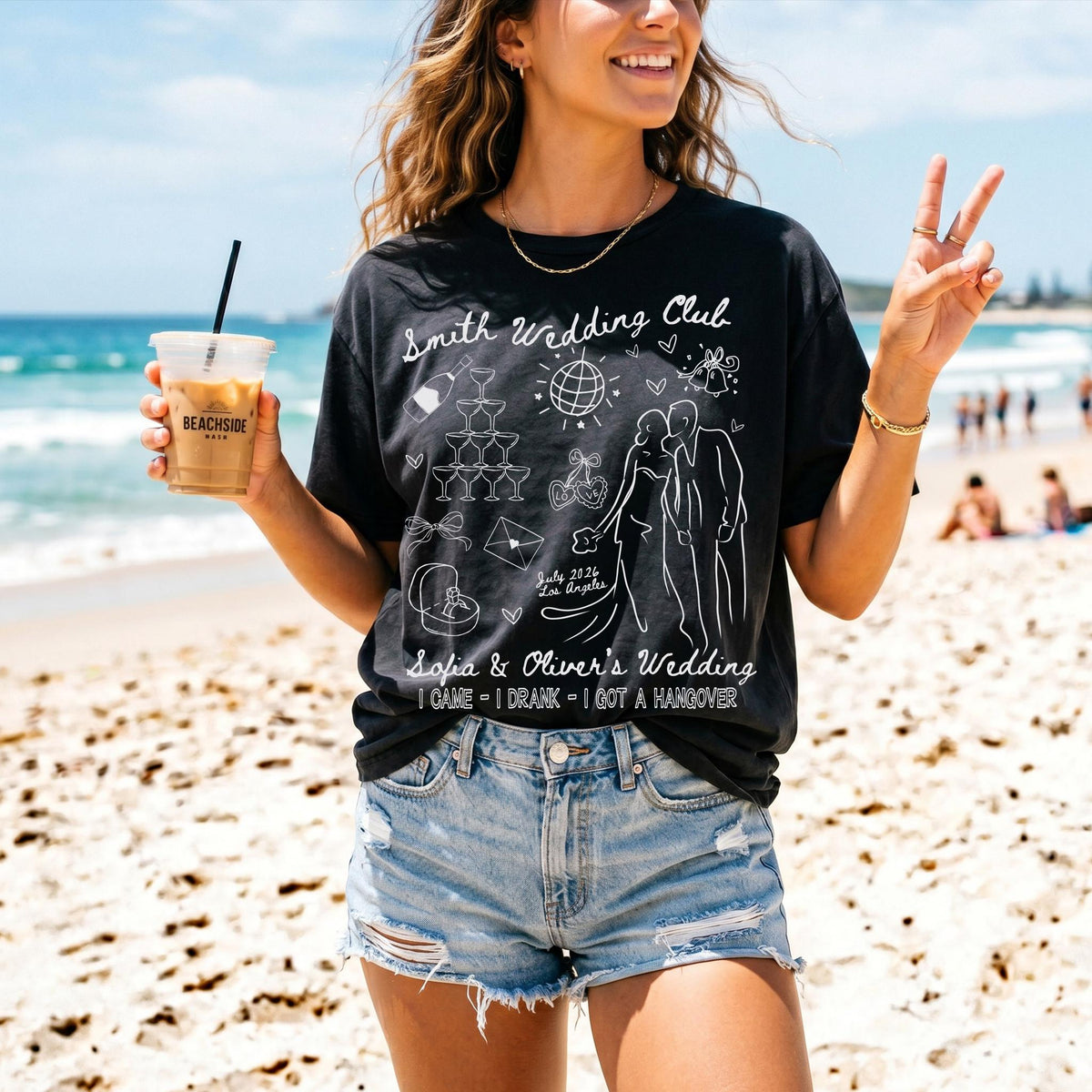 Comfort Colors® Custom Wedding Guest Shirt, Bachelorette Party Tee, Wedding Weekend Gift Tees, Just Wedding T-Shirt