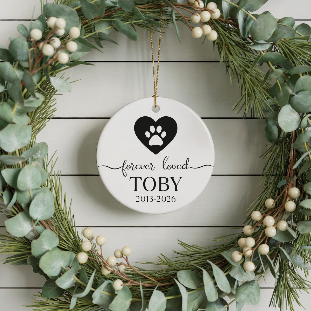 Custom Forever Loved Dog Ornament, Forever Loved Cat Ornament