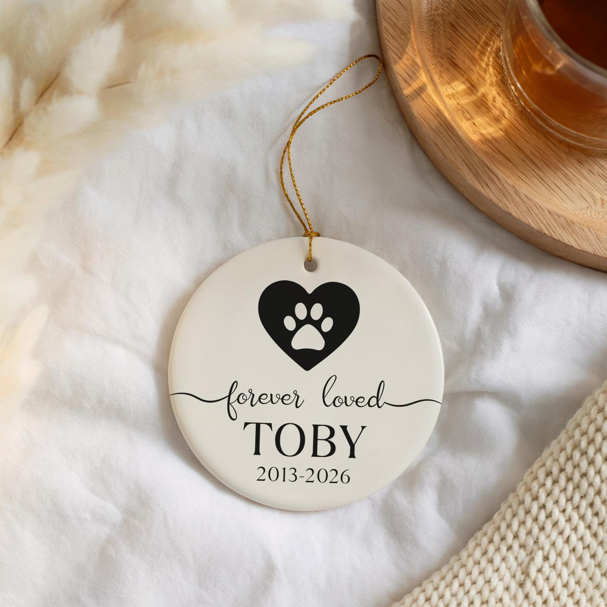 Custom Forever Loved Dog Ornament, Forever Loved Cat Ornament