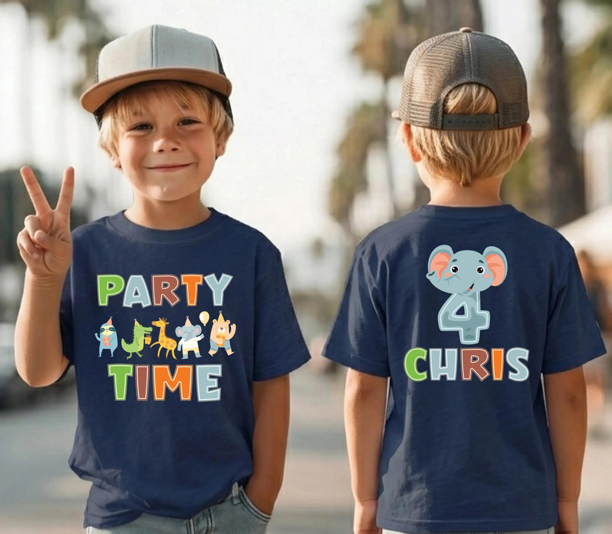 Party Animal Birthday Shirt, Personalized Birthday Kids T-shirt, Zoo Birthday Gift Toddler Tee