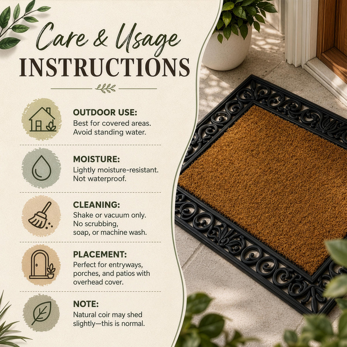 Personalized May God Bless Our Home Welcome Interchangeable Set Doormat