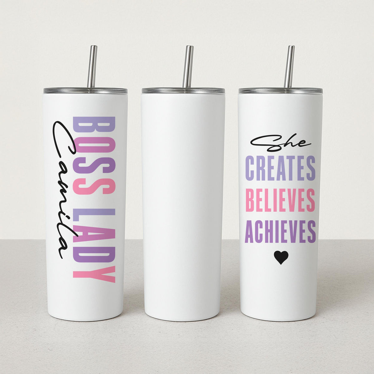 Personalized Boss Lady Tumbler, Boss Lady Travel Cup From Coworker