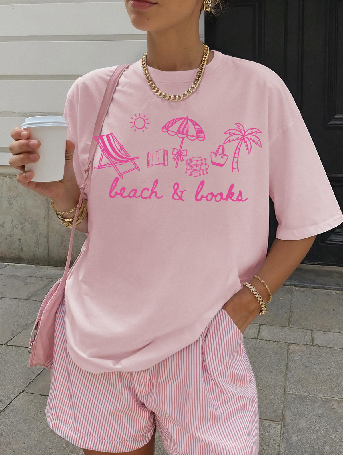 Comfort Colors® T-shirt, Beach and Book Shirt, Beach Lover Crewneck, Bookish Summer Shirt, Bookworm Beach Vacation Gift