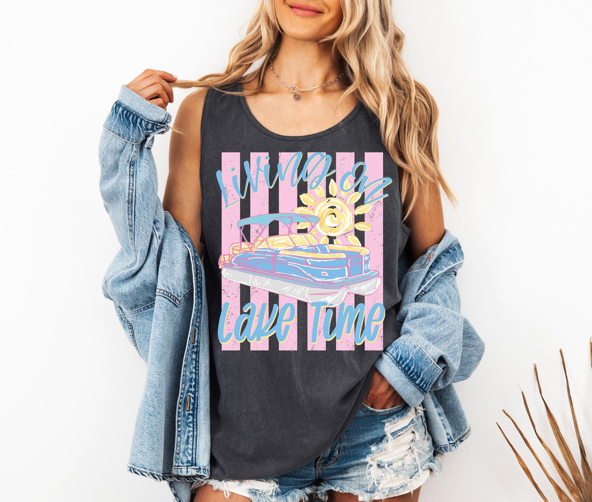 Lake Trip Tank Top, Comfort Colors® Summer Beach Tops, Summer Vacation Shirts, River Time Tees