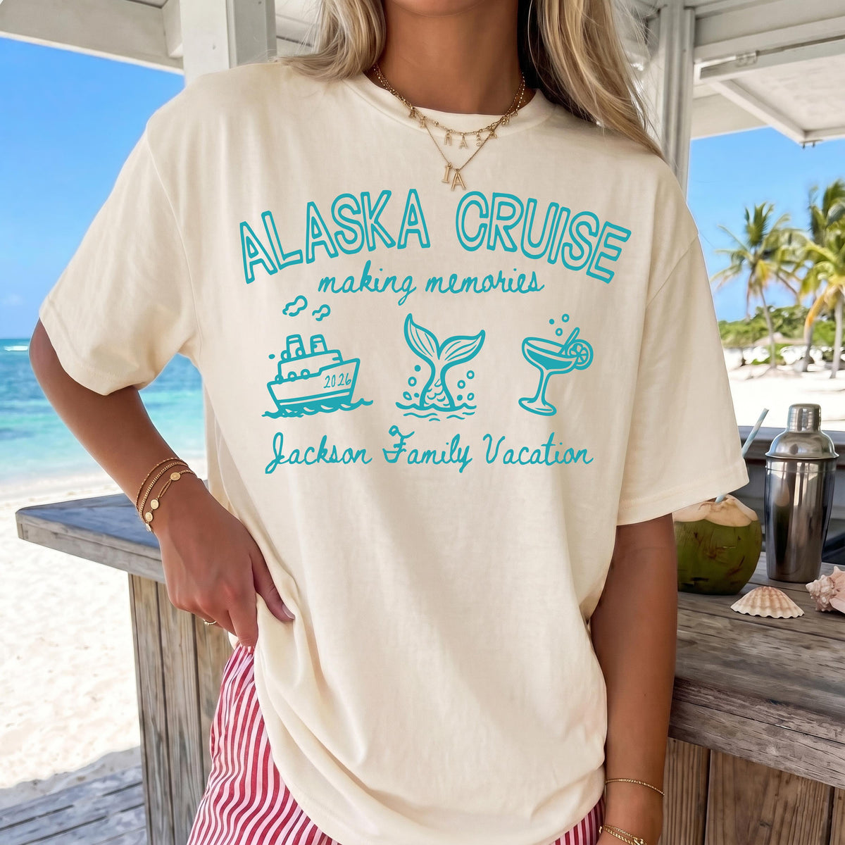 Comfort Colors® Custom Alaska Trip Shirt, Family Cruise Alaska Sweatshirt, Alaska Cruising Matching Tee