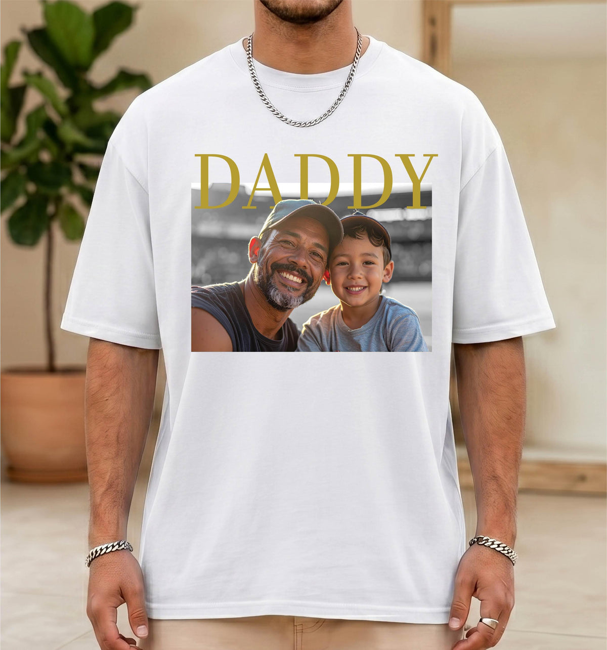 Daddy Shirt With Photo, Comfort Colors® Fathers Day Gift, Personalized Dada Birthday T-shirt, New Papa Tee, Dad and Me Shirts