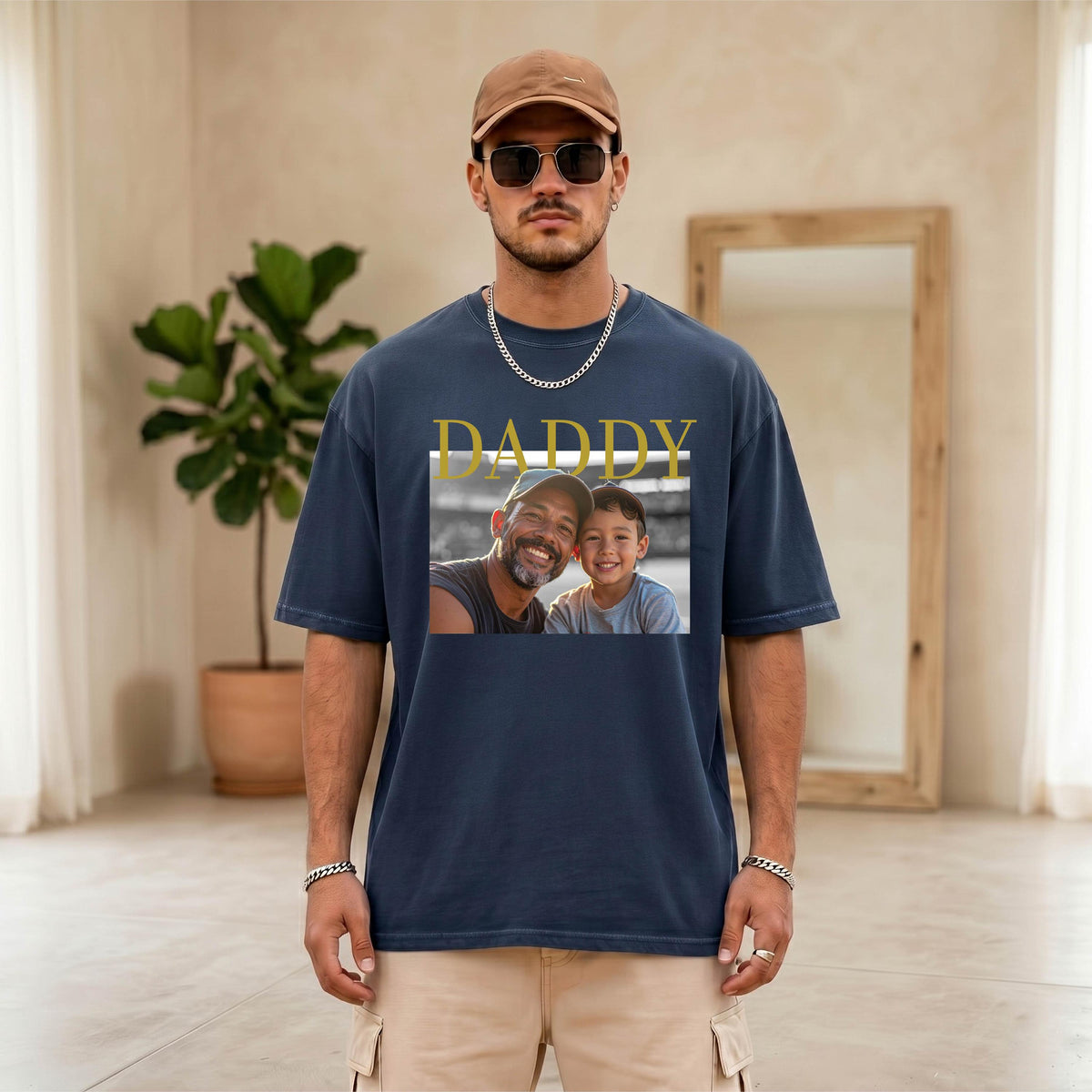 Daddy Shirt With Photo, Comfort Colors® Fathers Day Gift, Personalized Dada Birthday T-shirt, New Papa Tee, Dad and Me Shirts