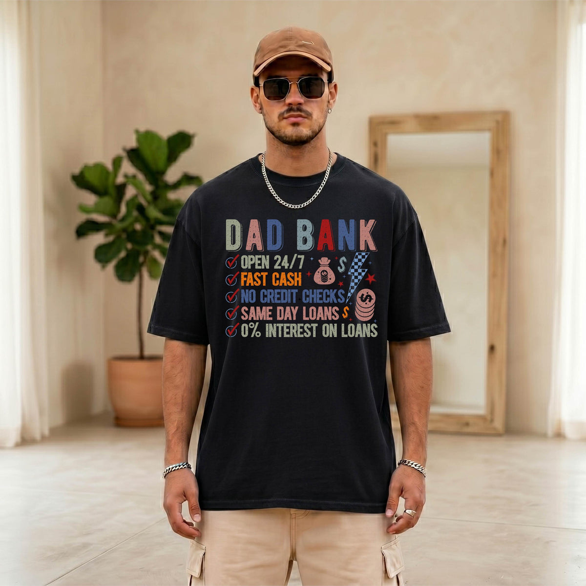 Comfort Colors® Dad Shirt, Fathers Day Gift, Dad Bank Tee, Daddy Jokes Tees, Accountant Papa T-shirt, Funny Daddy Shirts
