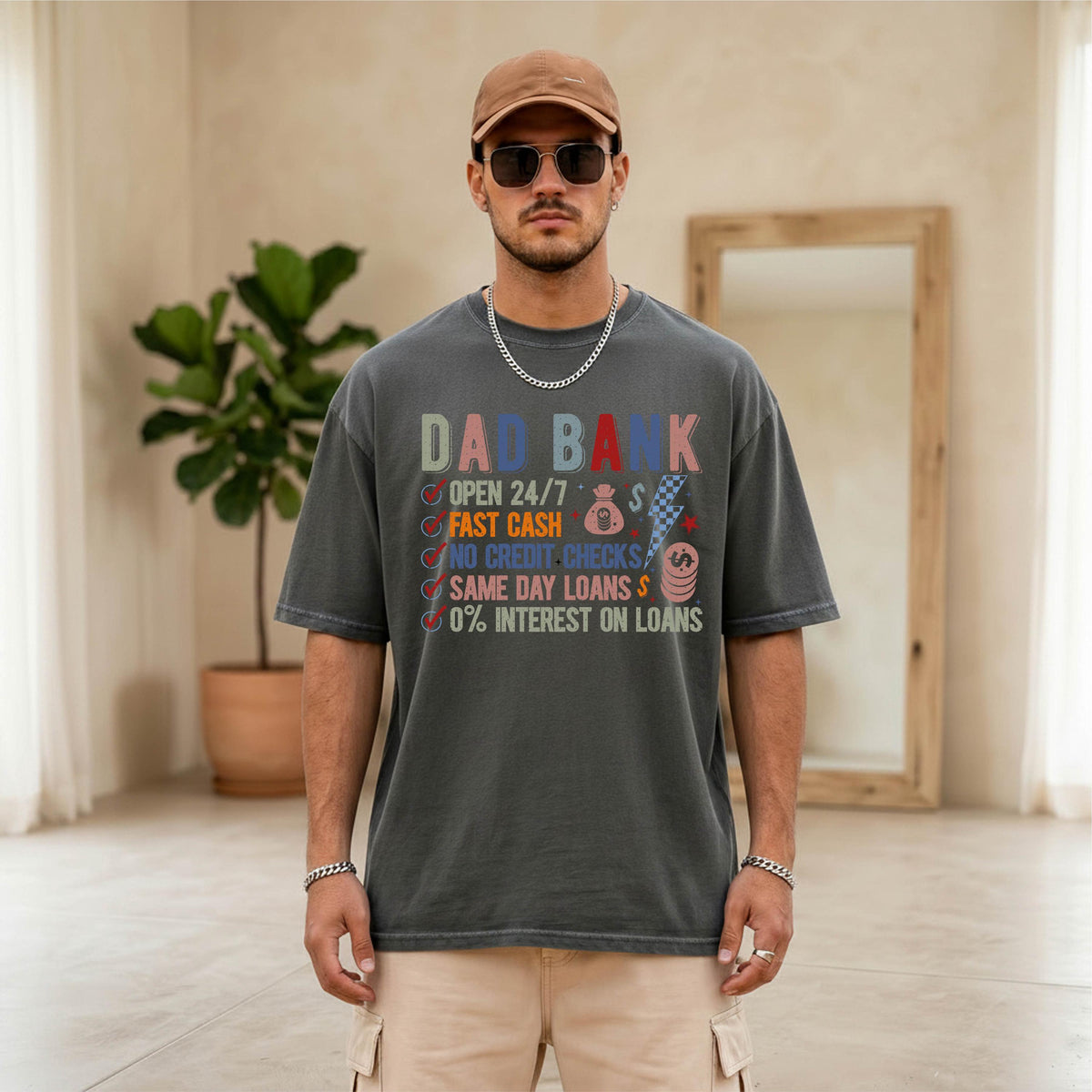 Comfort Colors® Dad Shirt, Fathers Day Gift, Dad Bank Tee, Daddy Jokes Tees, Accountant Papa T-shirt, Funny Daddy Shirts