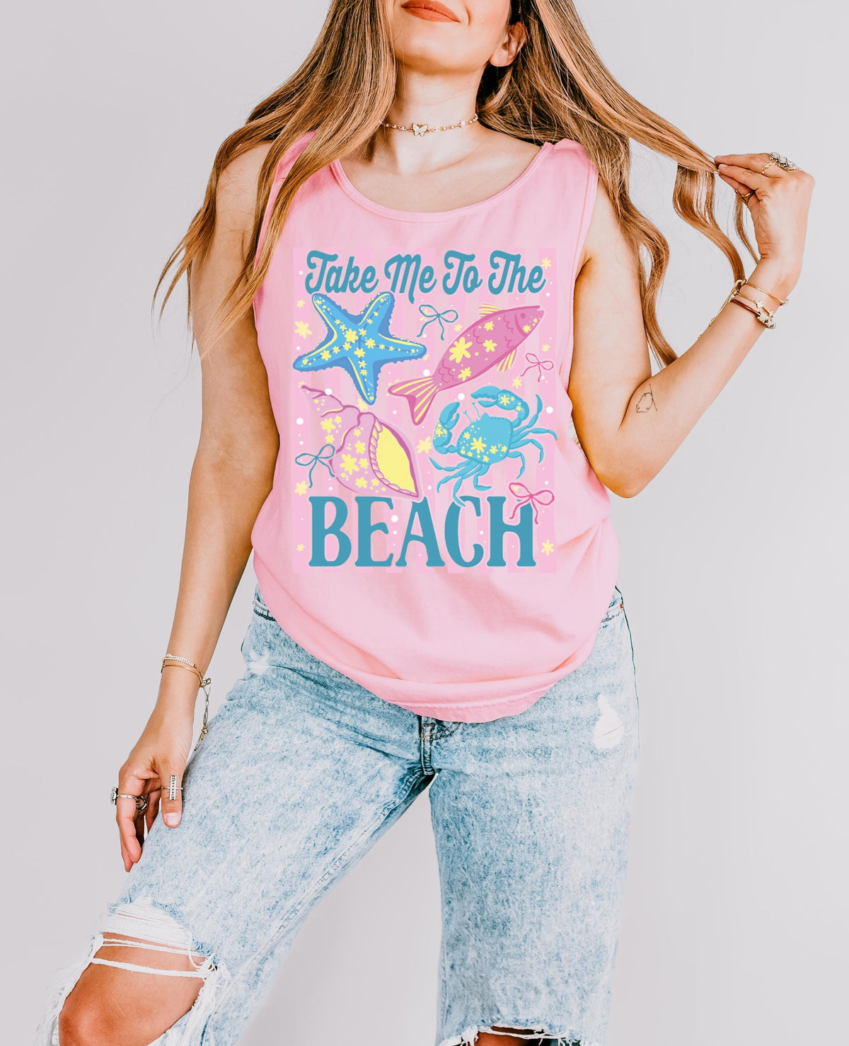 Beach Tank Top, Comfort Colors® Summer Girls T-Shirt, Beach Vacation Tees, Summer Trip Shirts