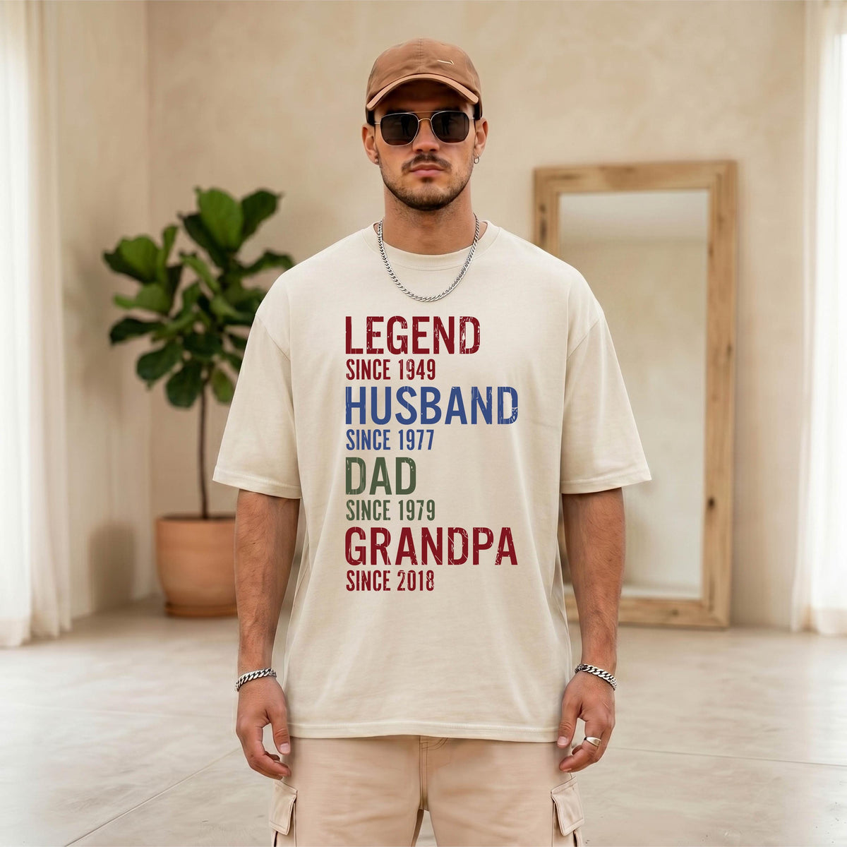 Comfort Colors® Custom Grandpa Shirt, Legend Husband Dad Grandpa Tee, Fathers Day Gift, Papa Birthday T-shirt, New Grandfather Tees