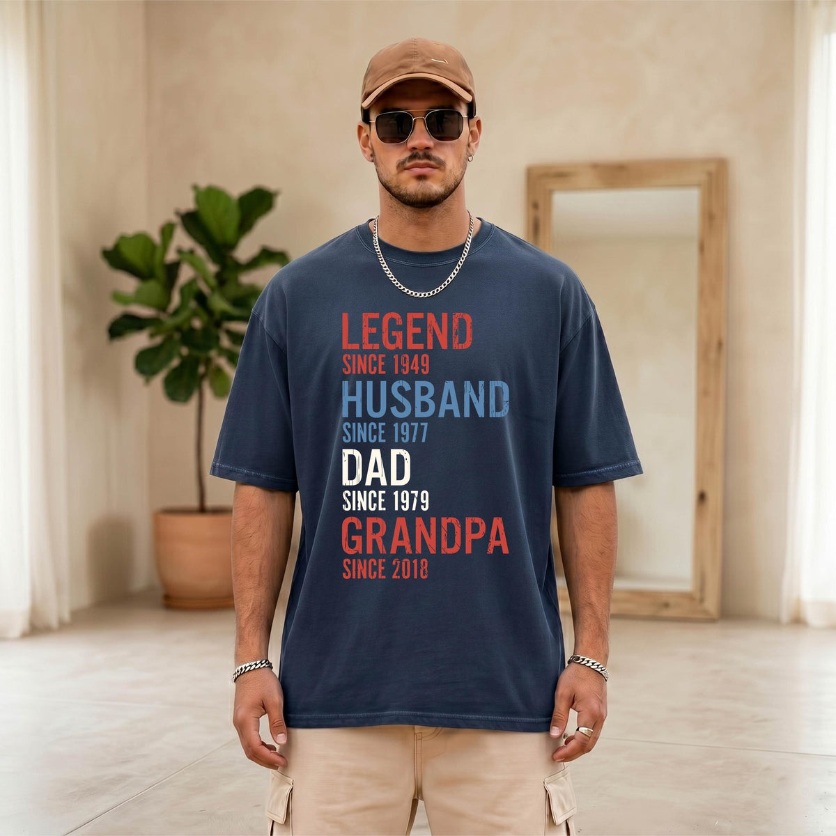 Comfort Colors® Custom Grandpa Shirt, Legend Husband Dad Grandpa Tee, Fathers Day Gift, Papa Birthday T-shirt, New Grandfather Tees