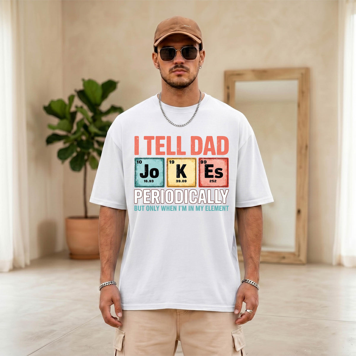 Comfort Colors® Funny Chemistry Dad Shirt, Fathers Day Gift, Science Daddy Tee, Periodic Table Dada T-shirt, Gift For Husband