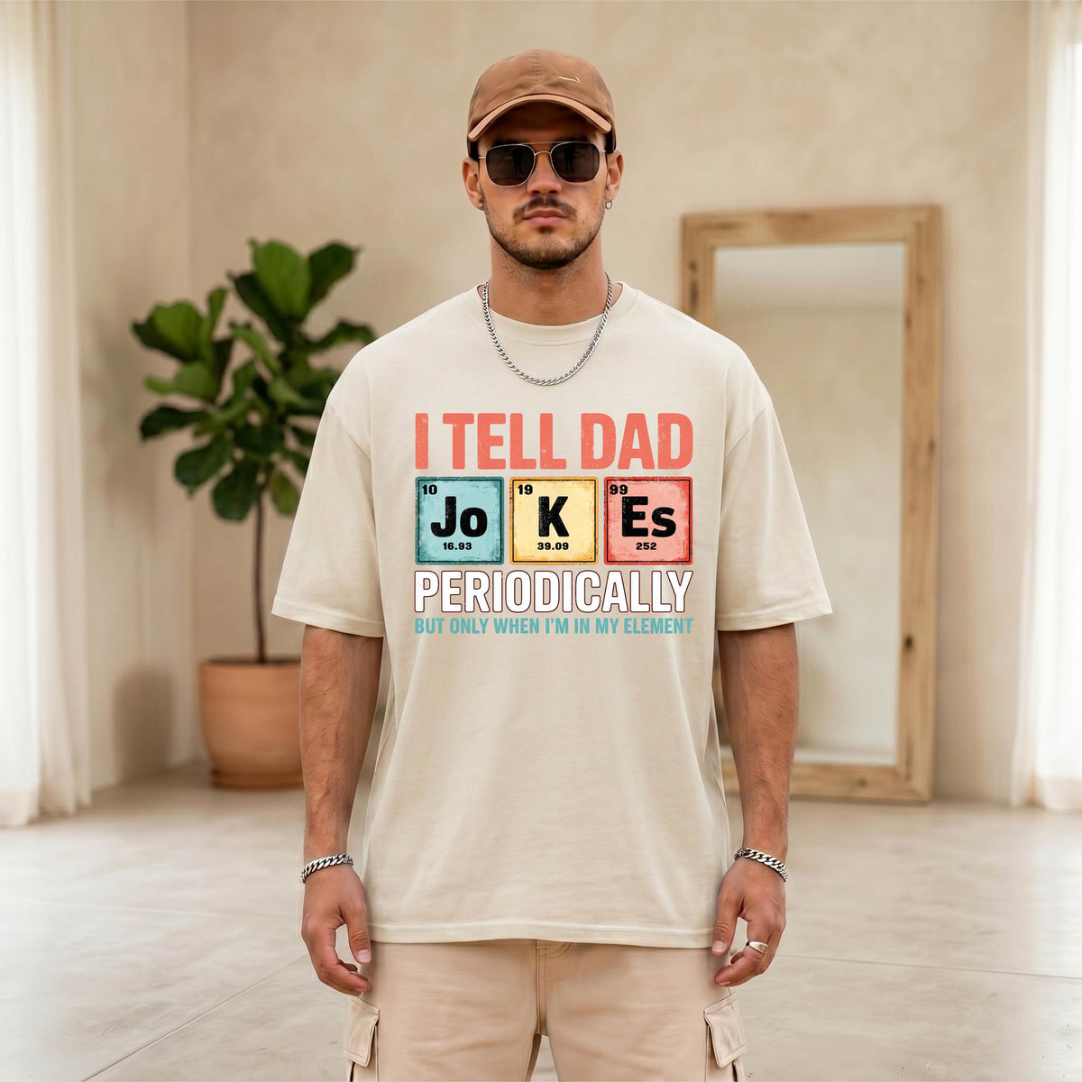 Comfort Colors® Funny Chemistry Dad Shirt, Fathers Day Gift, Science Daddy Tee, Periodic Table Dada T-shirt, Gift For Husband