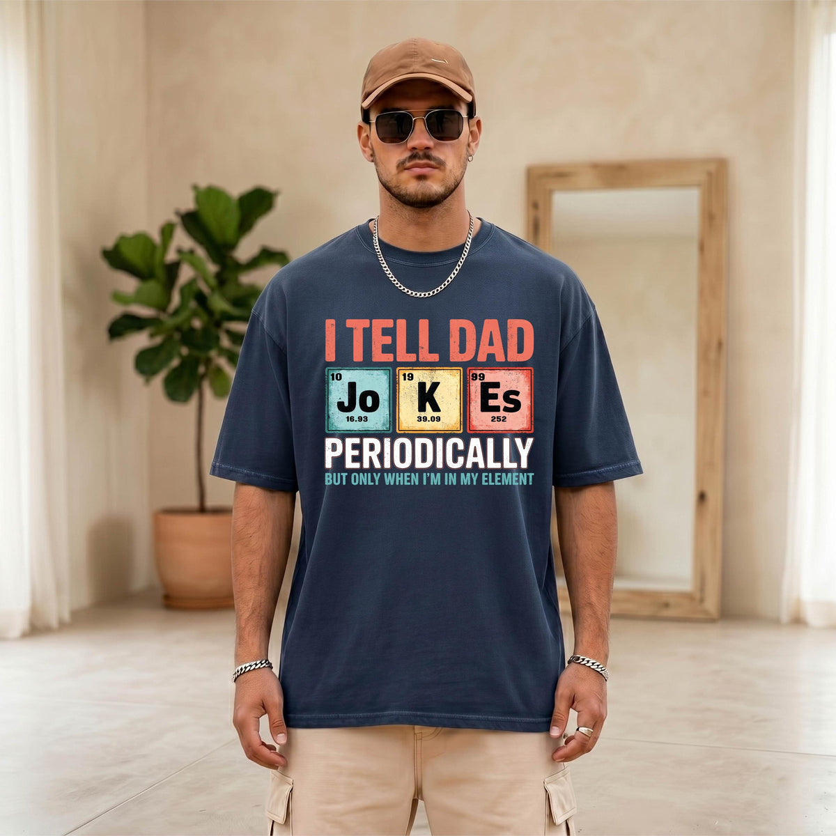 Comfort Colors® Funny Chemistry Dad Shirt, Fathers Day Gift, Science Daddy Tee, Periodic Table Dada T-shirt, Gift For Husband
