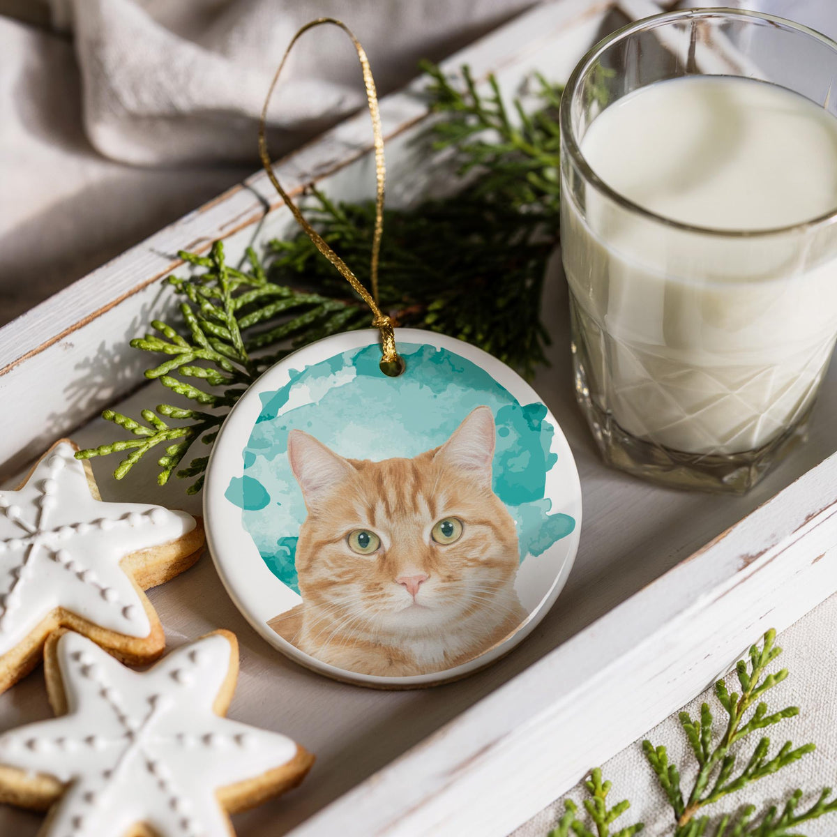 Custom Pet Photo Rainbow Bridge Ornament, Personalized Cat - Dog Loss Memorial Keepsake, Pets Remembrance Gift, Cats - Dogs Lover Present