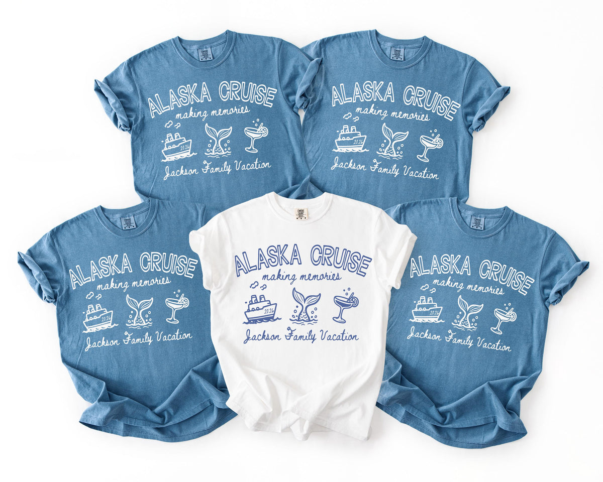 Comfort Colors® Custom Alaska Trip Shirt, Family Cruise Alaska Sweatshirt, Alaska Cruising Matching Tee