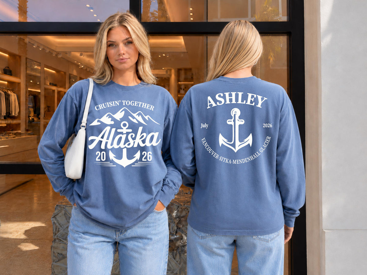 Comfort Colors® Custom Alaska Trip Sweatshirt, Cruising Together Alaska Shirt, Alaska Matching Tee