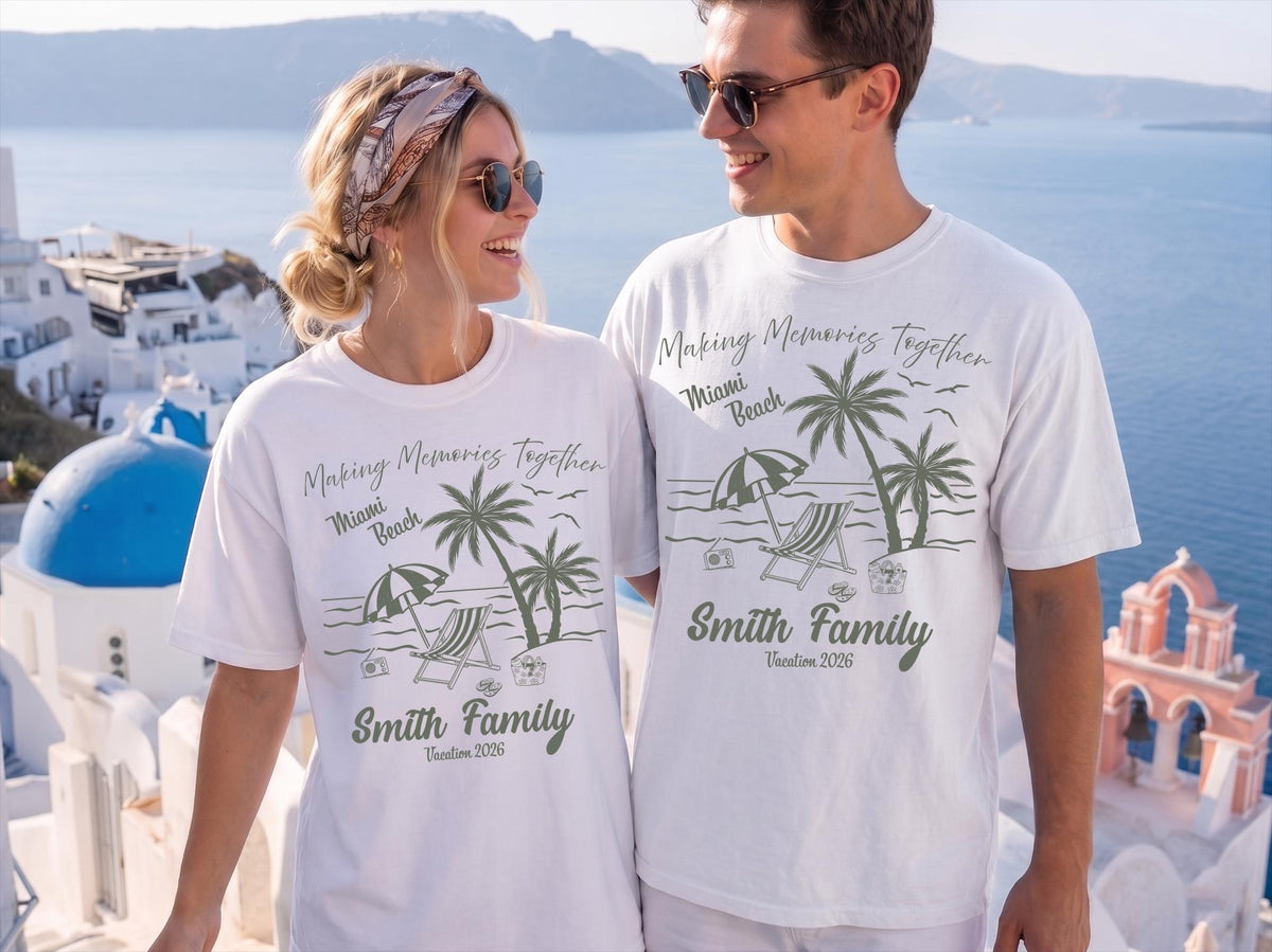 Comfort Colors® Family Beach Vacation T-shirt, Summer Trip Shirt, Making Memories Together Tees, Beach Trip Tank