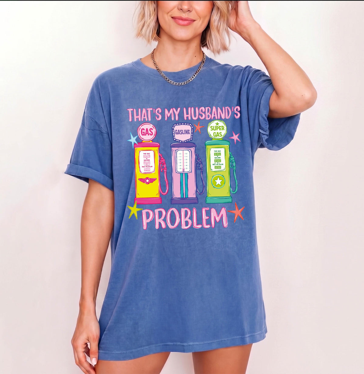 That's My Husband's Problem Comfort Colors Shirt, Funny Wife Gift, Anniversary Tee