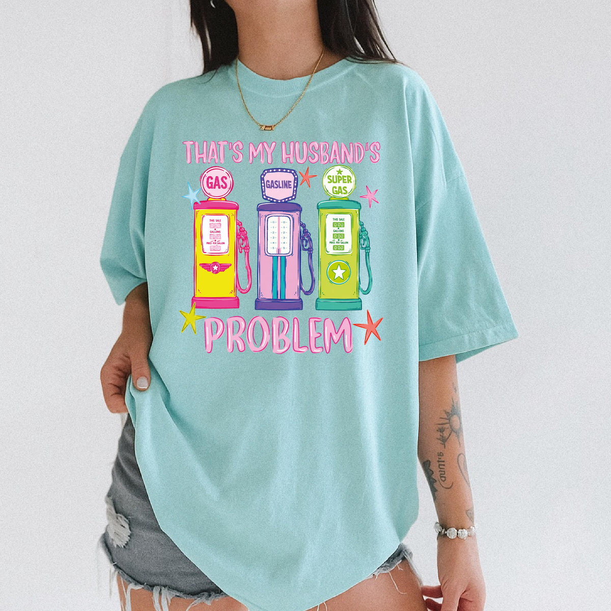 Comfort Colors® That's My Husband's Problem Shirt, Sarcastic Saying Tee, Funny Quote Wife Gift